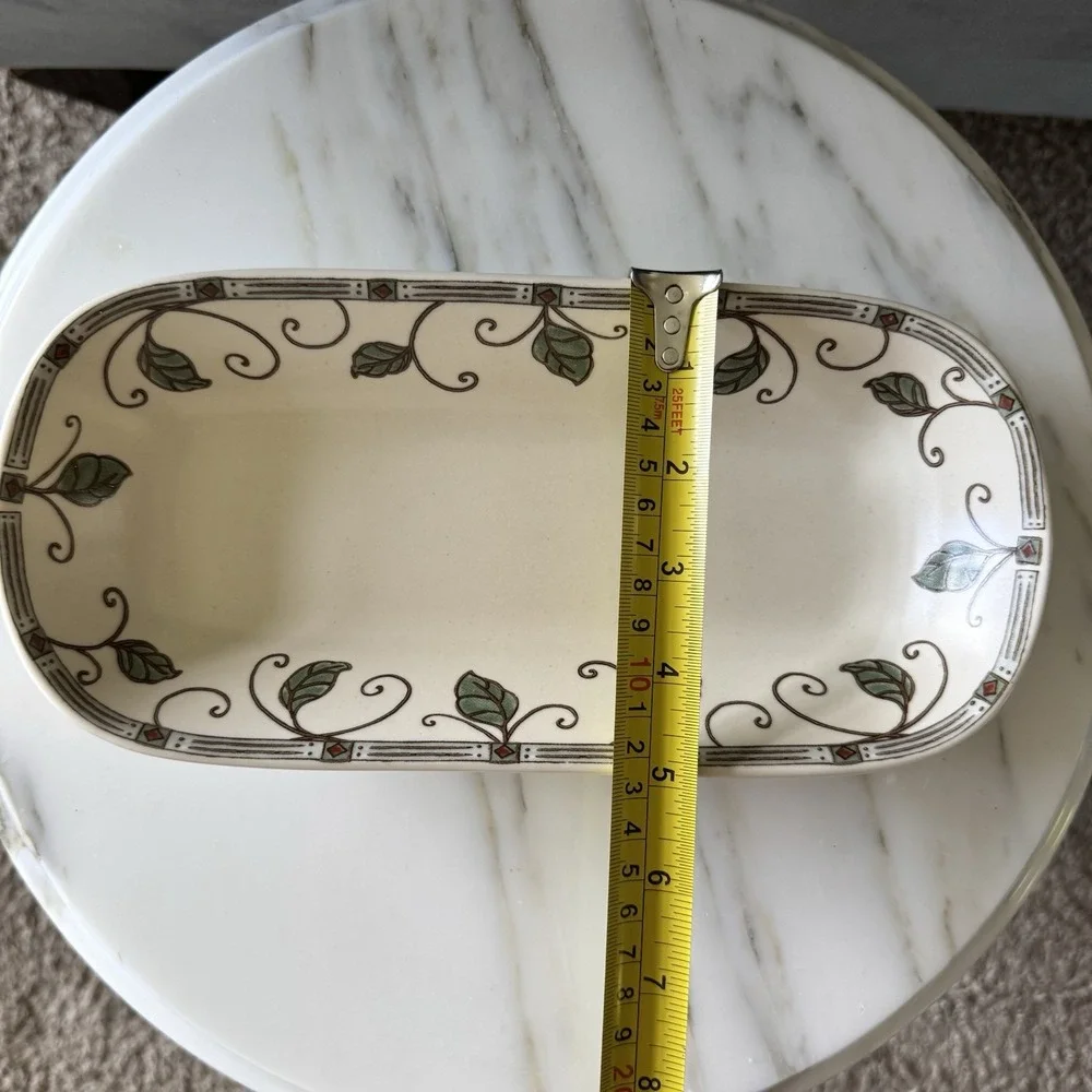 Pfaltzgraff Mission Flower Deli/Celery Tray 10 3/8
